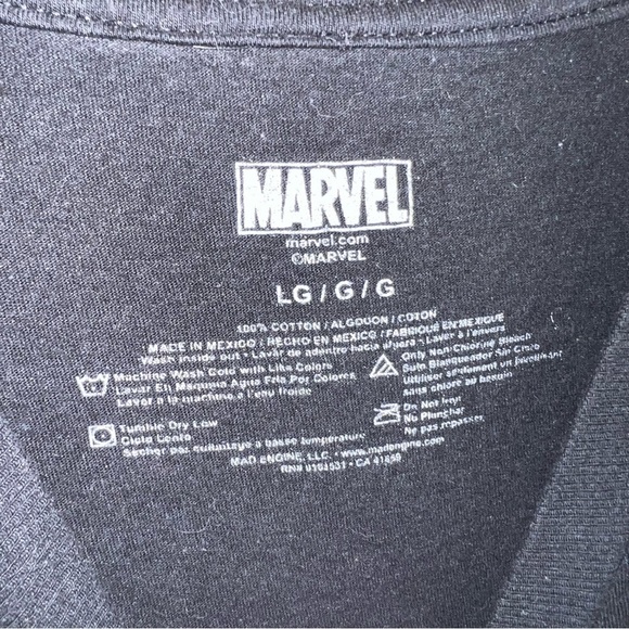 Marvel Black Panther Shirt Black Short Sleeve T-shirt Wu Tang Clan Comics Large - Picture 6 of 8